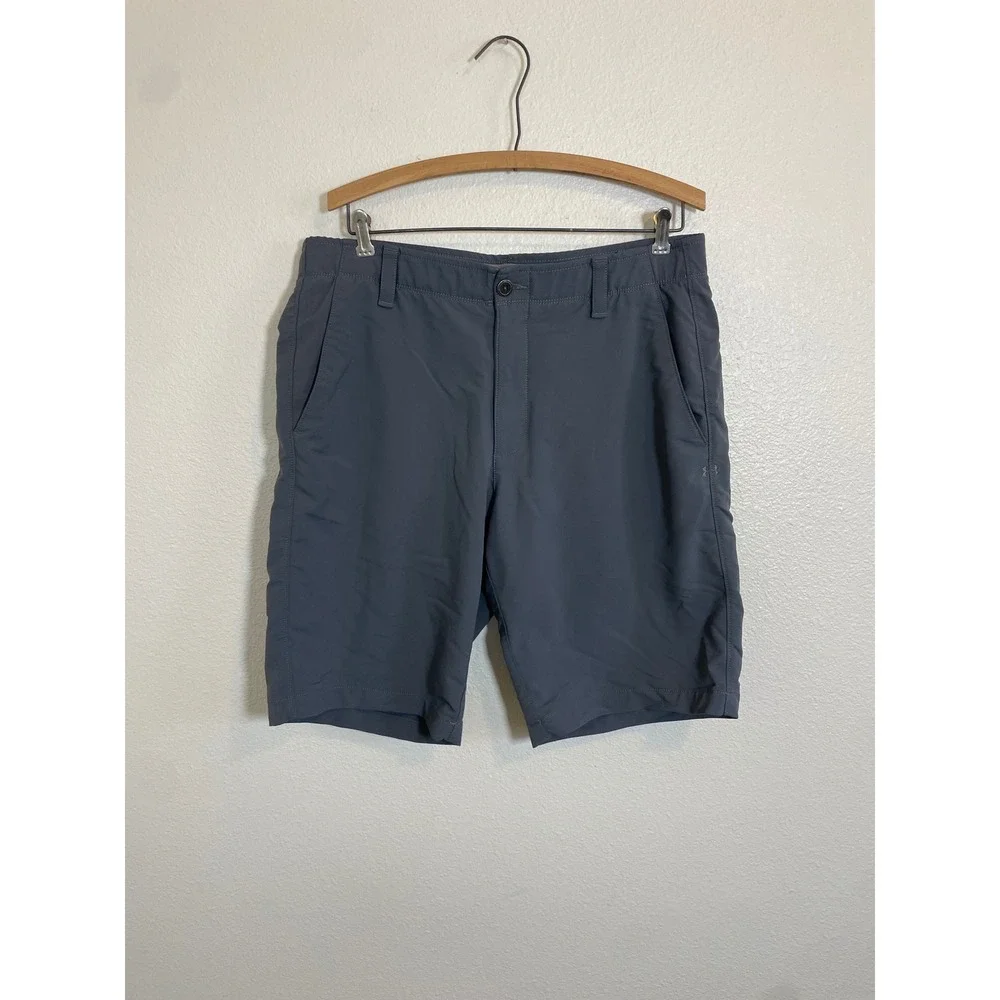 Under Armour Golf Shorts Mens Size 36 Lose Heatgear Gray Performance Activewear